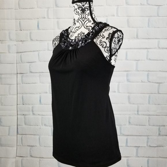 Express women's xs beaded sleeveless top - Picture 7 of 8